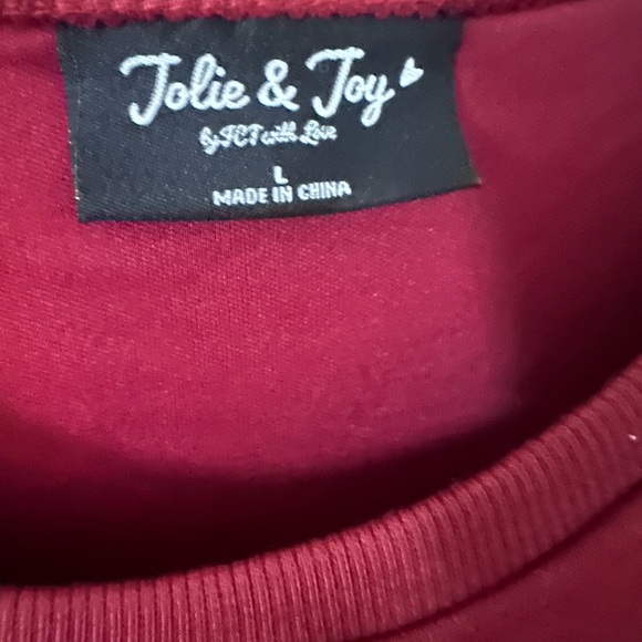 Jolie and Joy Fleece Cropped Sweatshirt for Women - Picture 3 of 3